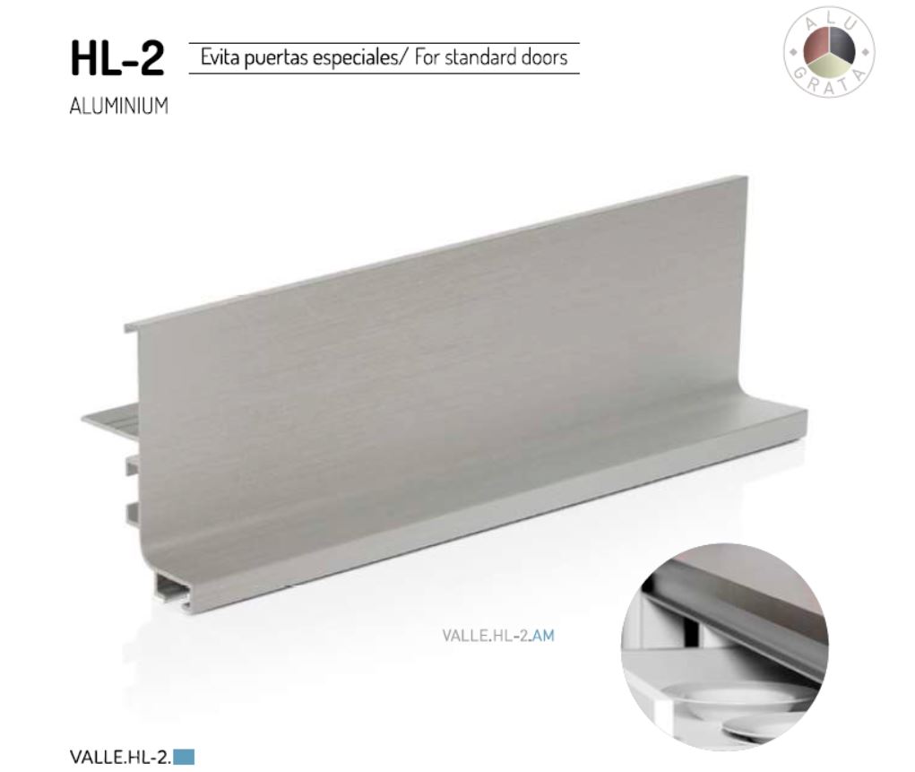 Valle Horizontal Abierto HL-2 Aluminium